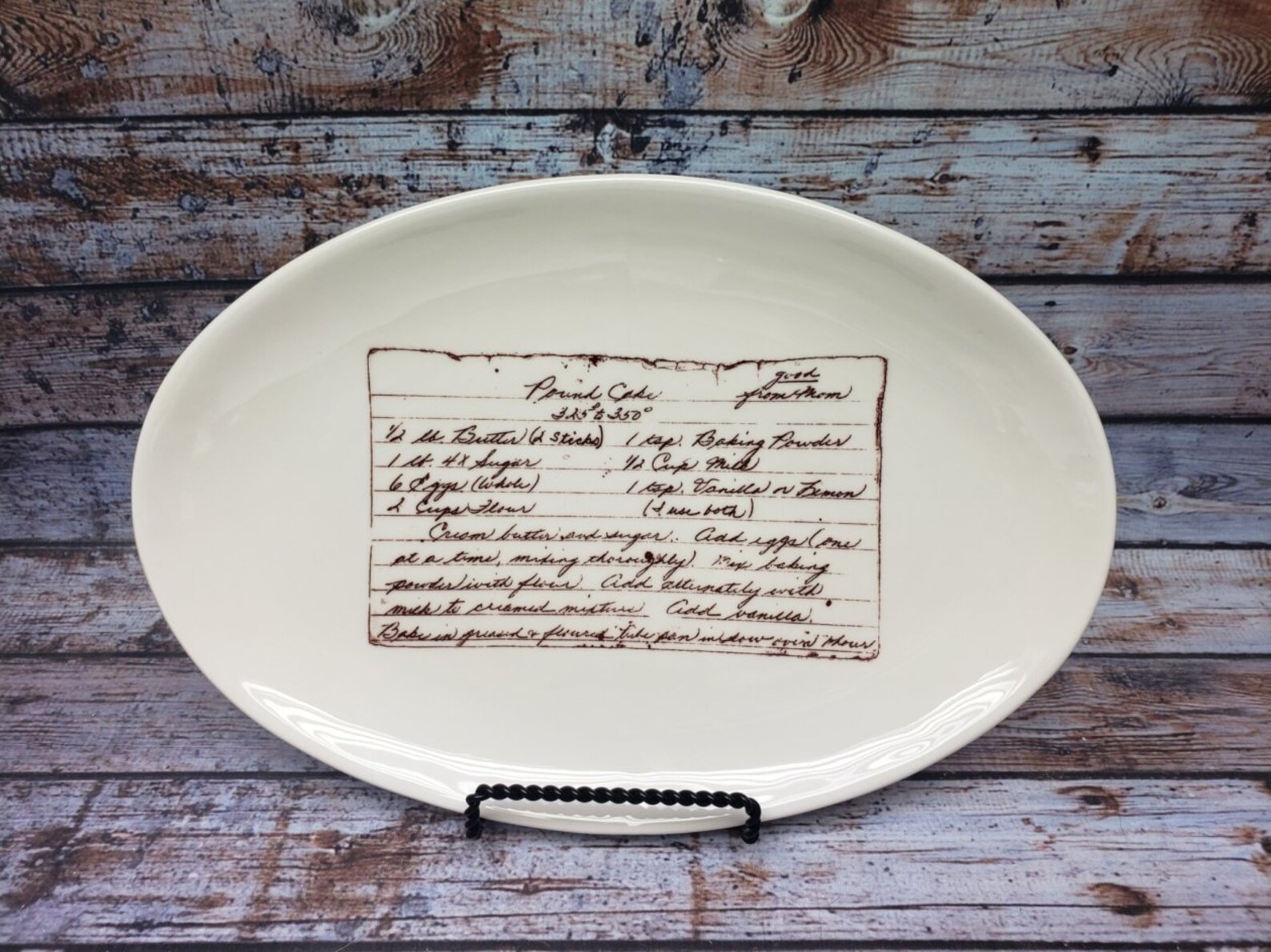 Custom Recipe Plate Custom Platter with Your Family Recipe Etsy