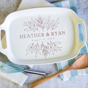 Ceramic Tray Wedding Gift Oven Safe