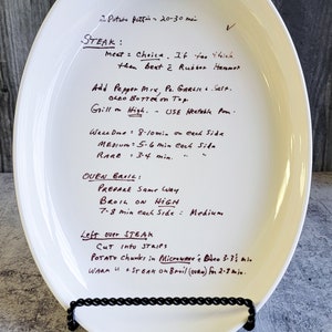 Recipe Platter Large Oval Custom Pottery image 8