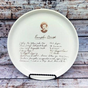 Ceramic Recipe Plate with Your Handwritten Family Recipe and Photo image 6