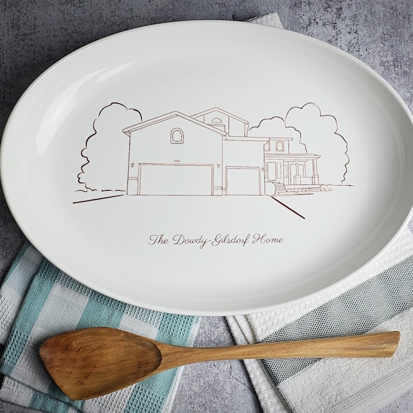 House Portrait Platter