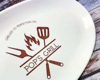 Grilling Gift Custom Ceramic Platter