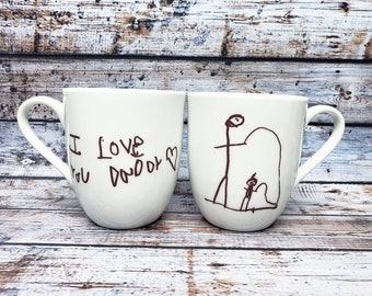 Coffee Mug with Handwriting or Drawing