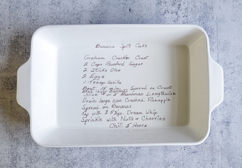 Artsmith Studio Recipe Baking Dish