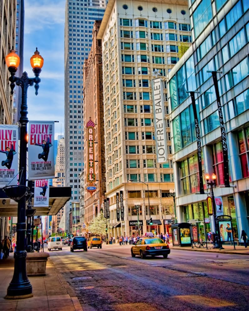 Sweet Home Chicago I. CANVAS wrap Chicago poster size Etsy