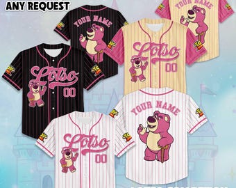 Kundenspezifisches Lotso Toy Story Baseballtrikot, Disneyland-Outfit