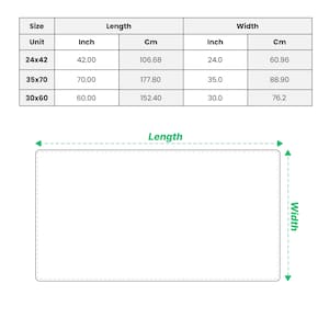 K&ouml;nnte beinhalten: Eine Gr&ouml;&szlig;entabelle f&uuml;r Strandt&uuml;cher mit dem Text BEACH TOWEL oben. Eine Tabelle listet drei Gr&ouml;&szlig;en in Zoll und Zentimetern auf: 24x42 Zoll (106,68x60,96 cm), 35x70 Zoll (177,80x88,90 cm) und 30x60 Zoll (152,40x76,2 cm).