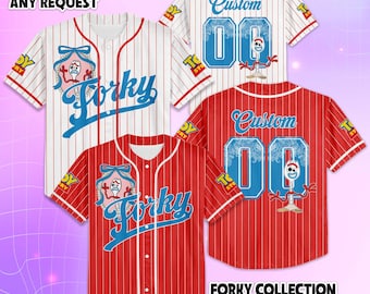 Camiseta de béisbol personalizada de Forky, camiseta personalizada de Disney Toy Story, atuendo a juego para viaje a Disney, regalo de cumpleaños