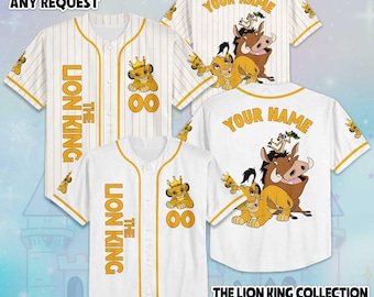 Individuell gestaltetes König der Löwen Baseballtrikot, Simba-Shirt