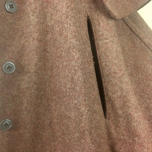 vintage YSL, 1970s Yves Saint Laurent Tawny Brown Wool Cape overcoat, coat, jacket, outerwear osfm, small, medium, large image 3