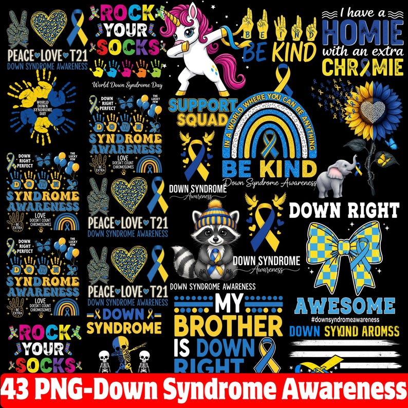 Down Syndrome Awareness PNG Bundle (digital Download) - Etsy