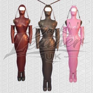 Custom Handmade Leather Women Dress Magic Domina Corset Party Dress