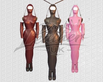 Benutzerdefinierte handgemachte Leder Frauen Kleid Magic Domina Korsett Party Kleid