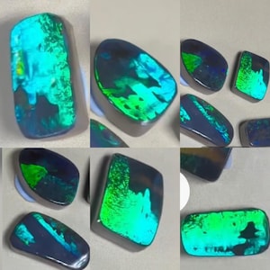 SKRÄDDARSYDD naturlig australisk boulder opalring silver, anpassad äkta boulder opalring, 925 sterlingsilver äkta opalsmycken pipblå opal