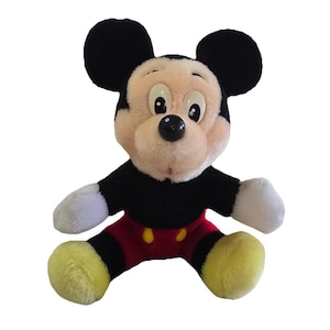 Vintage The Walt Disney Company Mickey Mouse Plush Disneyland Disney World 7.5" image 1