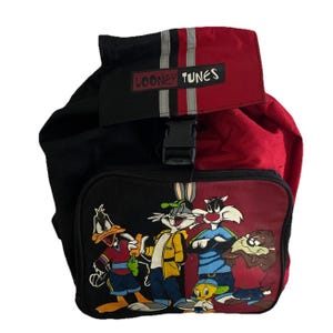 Warner Bros. Looney Tunes Black and Red Bag Braccialini Looney Tunes SHAPE small black crossbody bag  main image 2