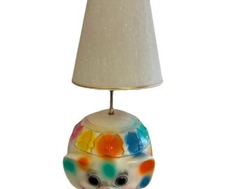 Edward Mobley Elephant Lamp Polka Dot Blow Mold Vintage*replacement shade