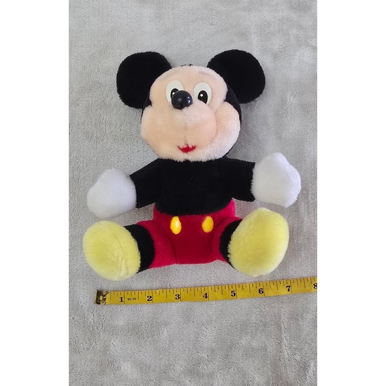 Vintage The Walt Disney Company Mickey Mouse Plush Disneyland Disney World 7.5" image 8