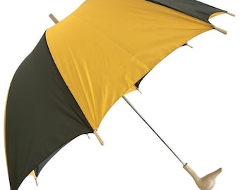 Aramis Umbrella Fowl Weather Mallard Duck Handle Green Yellow *flaw