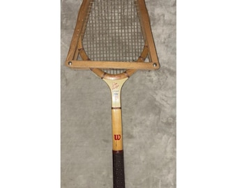 Raqueta de tenis Wilson Signature Don Budge Speed Flex Fibre Face Frame Vintage