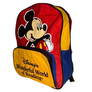 Vintage Mickey Mouse Backpack - Etsy Denmark display picture 1
