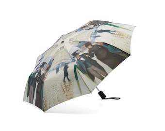 Umbrella Paris Street Rainy Day Gustave Caillebotte Art Institute Of Chicago Vtg