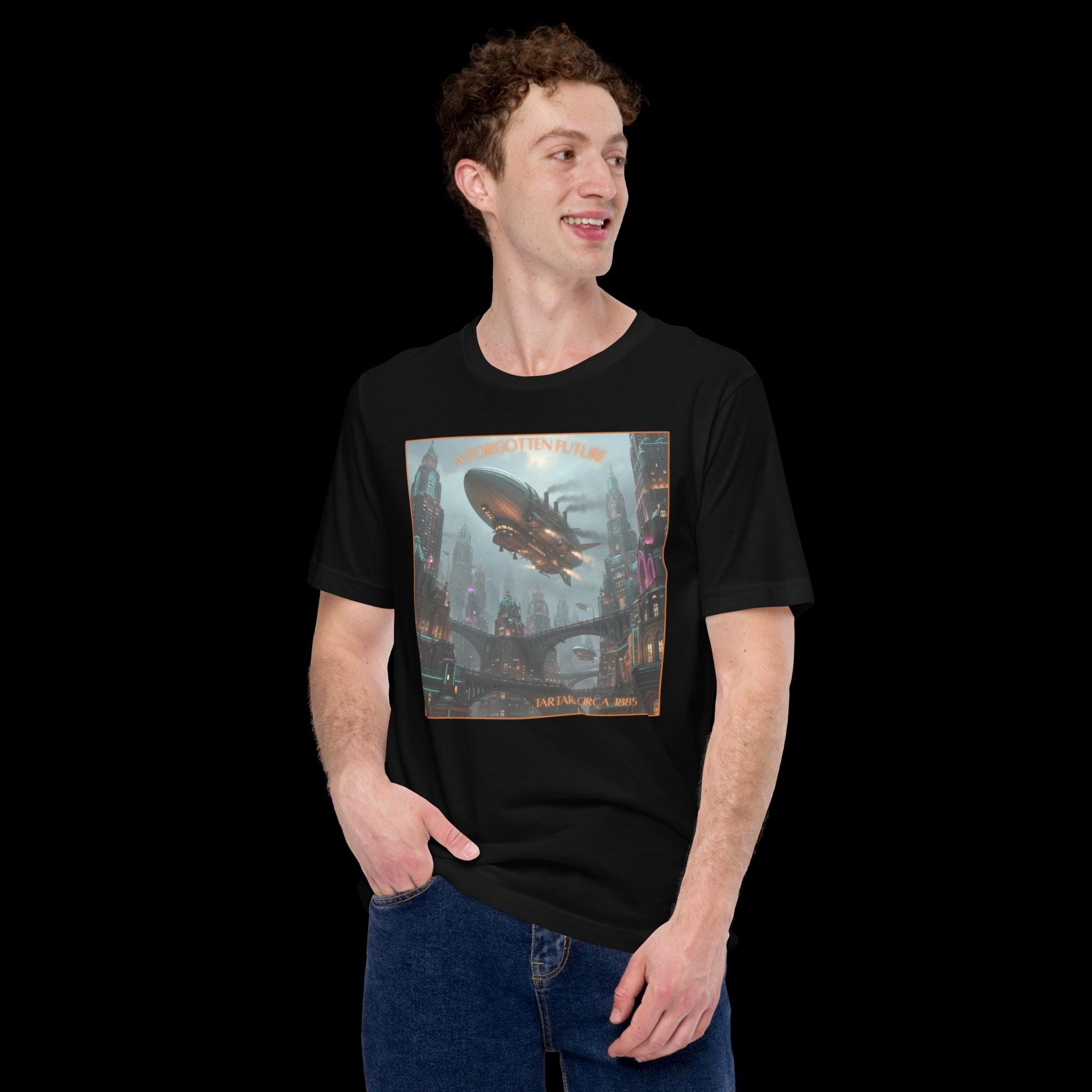 Tartarian Empire Shirt – Steampunk Sci-fi Zeppelin Tee, Unisex T