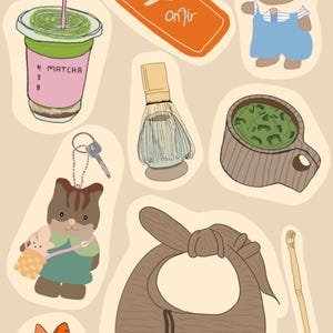 Matcha stickersheet