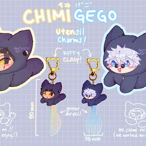 Chibi Gojo and Geto Acrylic Charms!