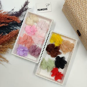 Floral Baby Hair Clip for Fine Hair, Soft Flower Bow for Newborns & Toddlers