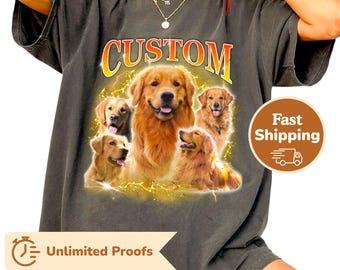 Personalisiertes Foto - Vintage Grafik 90er Jahre T-Shirt, Custom Bootleg Rap T-Shirt, CUSTOM Ihre eigene Bootleg-Idee hier, Custom Photo Shirt, individuelles Haustier-Shirt