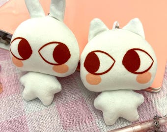 Angel Kitty & Bunny || 10 cm Plush Keychain