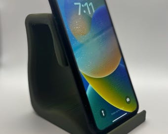 Soporte para teléfono con forma orgánica: organizador de escritorio minimalista