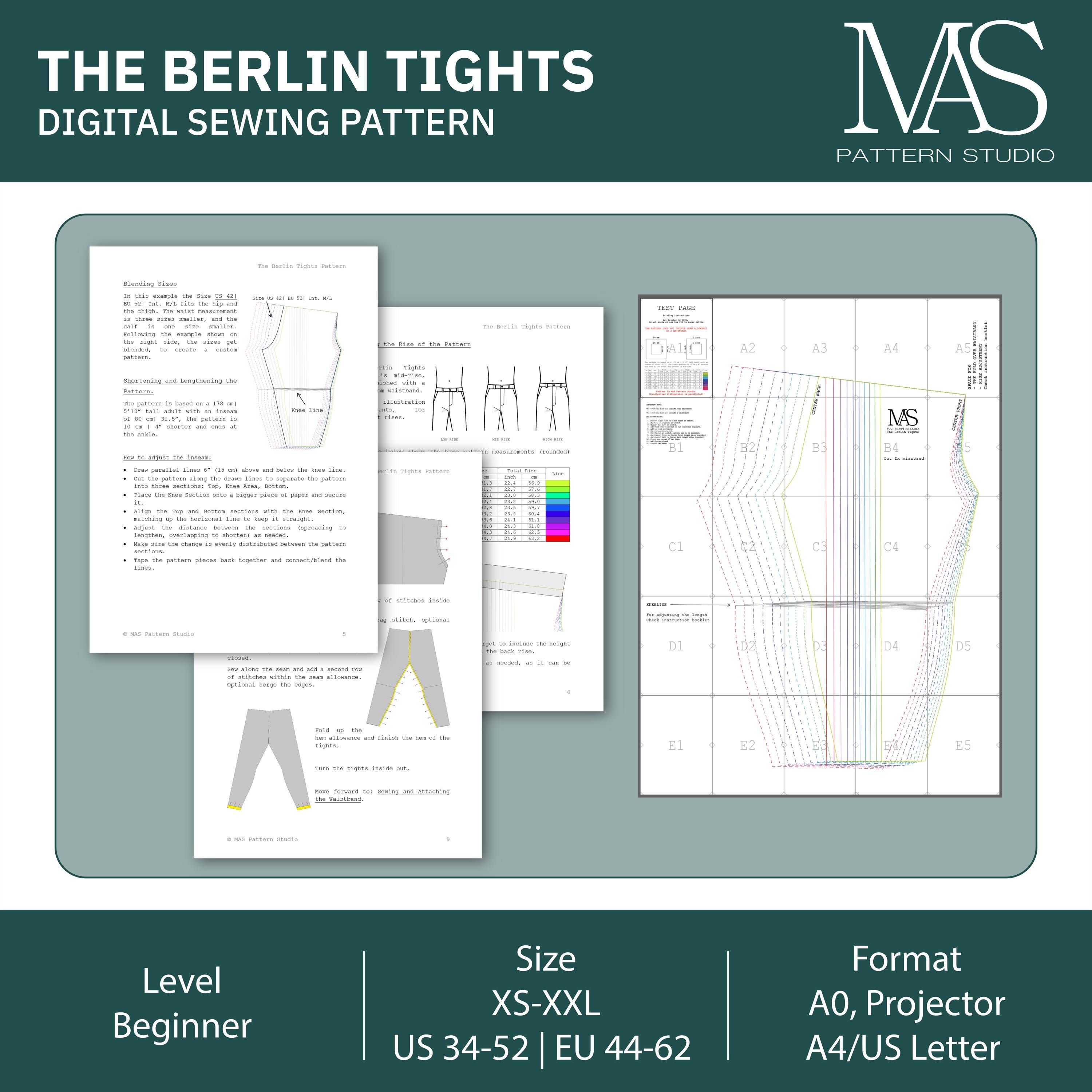 The Berlin Tights | Digital Sewing Pattern | Wrestling | Cosplay ...