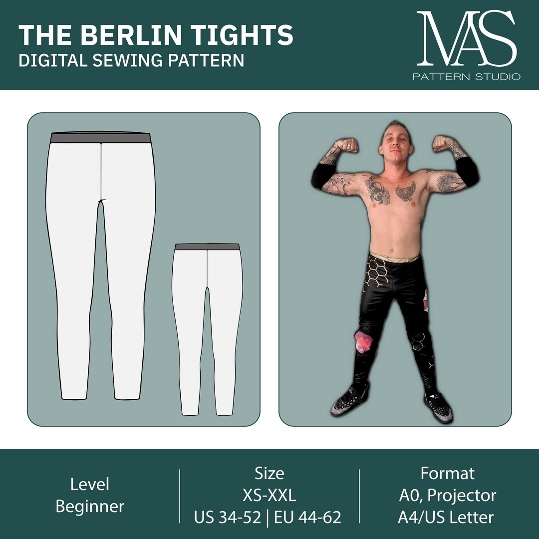 The Berlin Tights | Digital Sewing Pattern | Wrestling | Cosplay ...