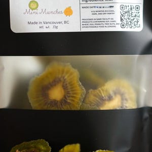 Dried Organic Kiwi Slices &quot;Healthy Fruit Snacks&quot; - No preservatives added!