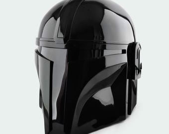 Mandalorian Black Version Helmet from Star Wars Series / Cosplay Helmet / Star Wars Helmet