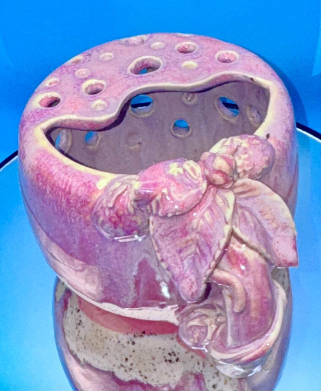 Ceramic Raspberry Handmade Ceramic Raspberry Colander Berry Bowl – Pink Lavender Glaze - Etsy
