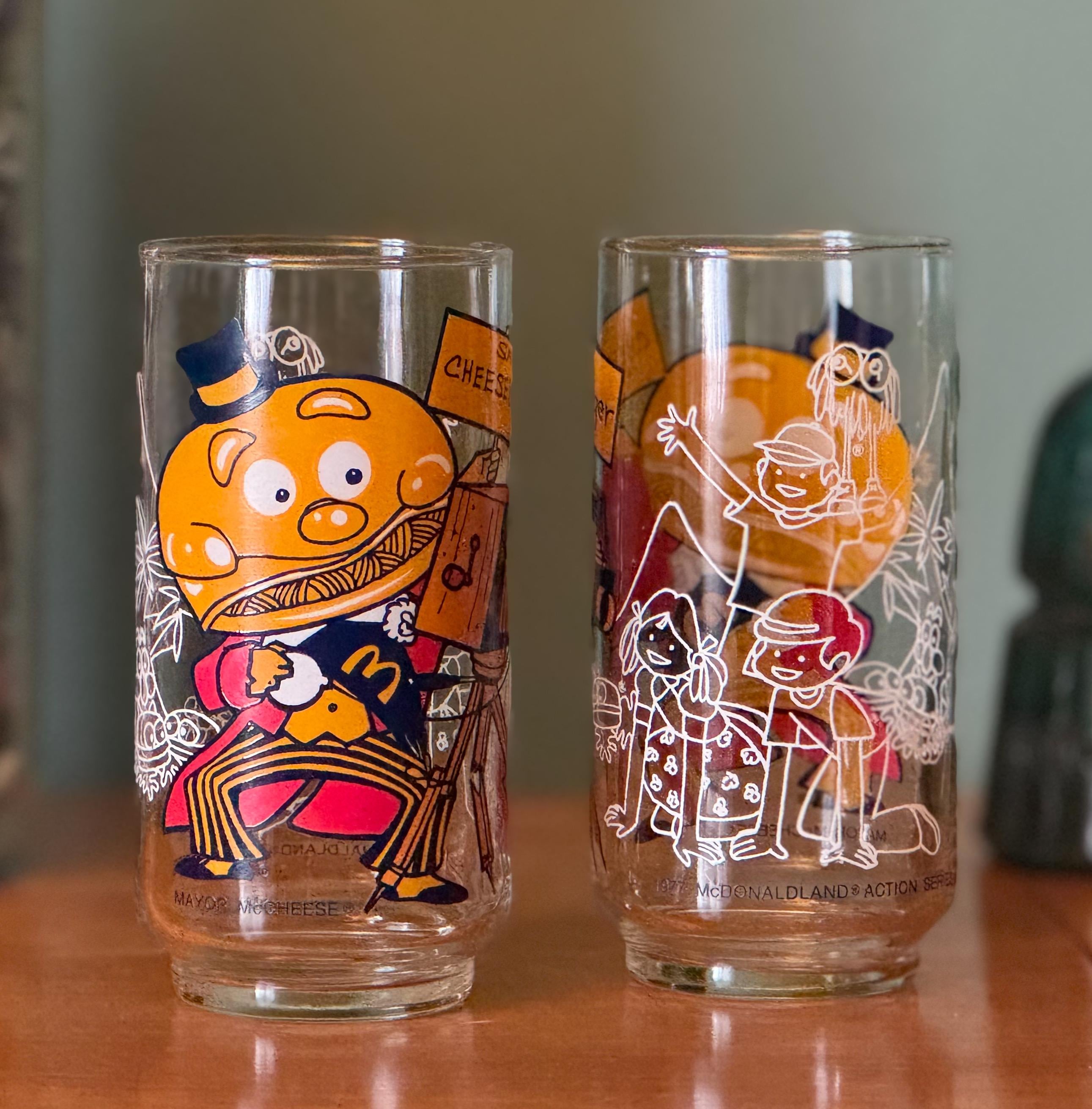1977年　マクドナルドランド　グラス　コンプリートセット　12本 Mcdonalds Glass 1977 - Etsy