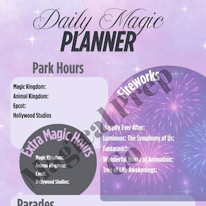 Disney Daily Park Planner Bundle