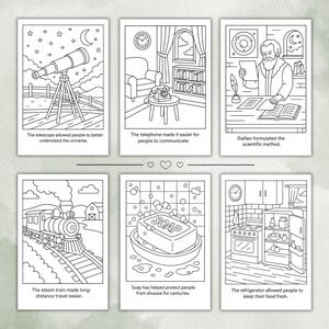 Inventions Coloring Book for Kids: STEM Educational Activity (printable ...