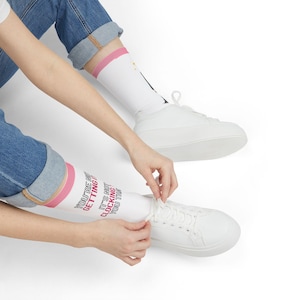 Funny Holiday Crew Socks for Men & Women, Unique Gift for Christmas, Quirky Dress Socks, Novelty Socks for Parties, Cozy Footwear