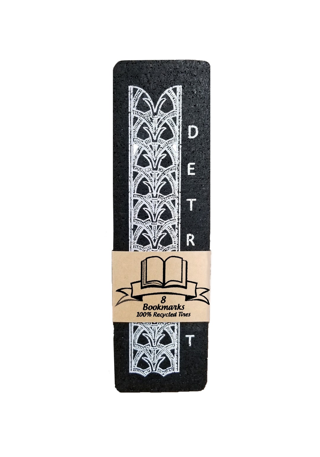 8 Detroit Recycled Tire Bookmarks - Book Club Special - Etsy