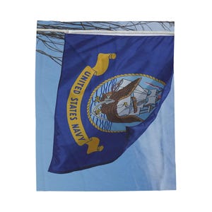 United States Navy Flag Velveteen Plush Blanket