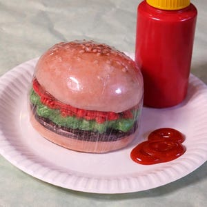 Hamburger Soap Faux Food Soap Gag gift stocking stuffers