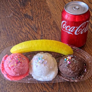 Banana Split Soap Fake Food Soaps Dessert soaps Soap0s for kids