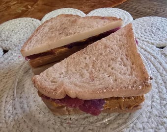 Peanut Butter & Jelly Soap, Handmade Fake Food Gag Gift