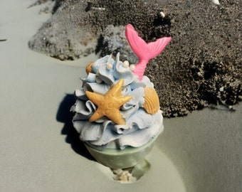 Sea Life soap cupcake