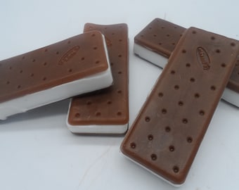 Ice Cream Sandwich soap, faux food soap, dessert soap