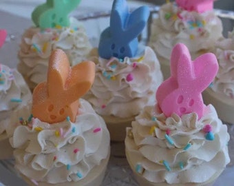 Easter Bunny soap cupcake